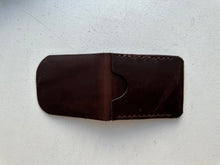 Load image into Gallery viewer, Thinnest, Most Minimal Leather Card Sleeve Wallet with Unfolded Cash Pocket