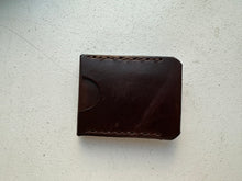Load image into Gallery viewer, Thinnest, Most Minimal Leather Card Sleeve Wallet with Unfolded Cash Pocket