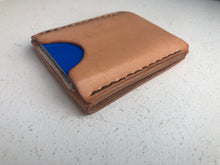 Load image into Gallery viewer, Thinnest, Most Minimal Leather Card Sleeve Wallet with Unfolded Cash Pocket