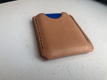 Load image into Gallery viewer, Thinnest, Most Minimal Leather Card Sleeve Wallet with Unfolded Cash Pocket