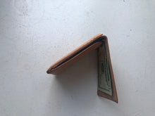Load image into Gallery viewer, Thinnest, Most Minimal Leather Card Sleeve Wallet with Unfolded Cash Pocket