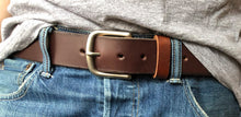 Load image into Gallery viewer, Thick Full Grain Bridle Leather Belt 1.5"
