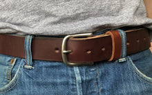 Load image into Gallery viewer, Thick Full Grain Bridle Leather Belt 1.5"