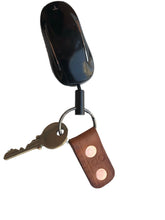 Load image into Gallery viewer, Double Rivet Leather Key Fob Keychain