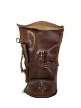 Load image into Gallery viewer, Large Double Roll Top Leather Duffel