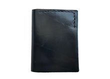 Load image into Gallery viewer, Trifold Full Grain Leather Police Shield Badge Wallet with Custom CHP Shield Cutout