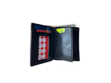 Load image into Gallery viewer, Trifold Full Grain Leather Police Shield Badge Wallet with Custom CHP Shield Cutout