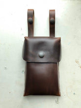 Load image into Gallery viewer, Leather Snap-On Pouch for Scooter, Bike, Belt