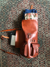 Load image into Gallery viewer, Double Roll Top Leather Duffel medium leather bag