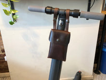 Load image into Gallery viewer, Leather Snap-On Pouch for Scooter, Bike, Belt
