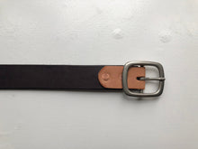 Load image into Gallery viewer, Double Rivet Contrast Belt 1.25-inch-wide