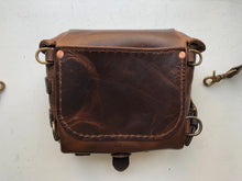 Load image into Gallery viewer, Men's Small Masculine Leather Satchel Bag with MOLLE