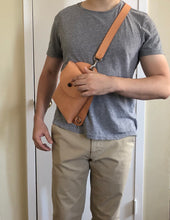 Load image into Gallery viewer, Leather Sling Travel Bag