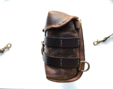 Load image into Gallery viewer, Men's Small Masculine Leather Satchel Bag with MOLLE
