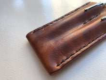 Load image into Gallery viewer, Horween Leather Pen Pencil Case Sleeve Sheath