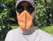 Load image into Gallery viewer, Formal Leather Face Mask with Filter Pocket