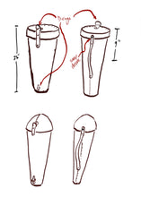 Load image into Gallery viewer, Custom Leather Tripod Cone Case