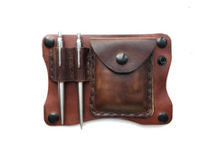 Load image into Gallery viewer, Men's Small Masculine Leather Satchel Bag with MOLLE