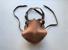 Load image into Gallery viewer, Formal Leather Face Mask with Filter Pocket