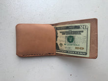 Load image into Gallery viewer, Thinnest, Most Minimal Leather Card Sleeve Wallet with Unfolded Cash Pocket