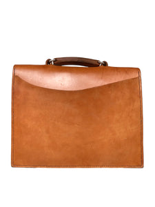 Standard Classic Leather Briefcase Slant Pocket