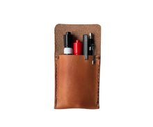 Load image into Gallery viewer, Leather Utensil Sleeve for Pens, Pencils, Markers and other Tools