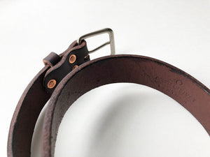 Thick Full Grain Bridle Leather Dress Belt 1.25”