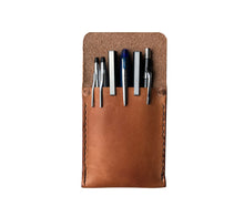 Load image into Gallery viewer, Leather Utensil Sleeve for Pens, Pencils, Markers and other Tools