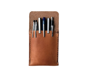 Leather Utensil Sleeve for Pens, Pencils, Markers and other Tools
