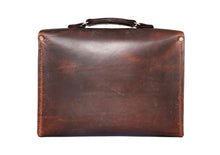Load image into Gallery viewer, Horween Full Grain Leather Briefcase Satchel in thick leather