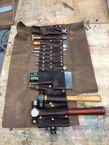 Custom Leather Tool Roll