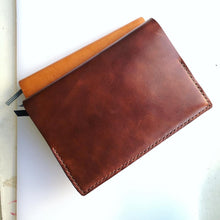 Load image into Gallery viewer, Leather Notebook Journal Cover for A5 sized Leuchtturm 1917, Moleskine, and other custom sizes in Full Grain Leather