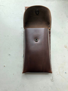Leather Snap-On Pouch for Scooter, Bike, Belt