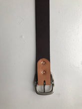 Load image into Gallery viewer, Double Rivet Contrast Belt 1.25-inch-wide