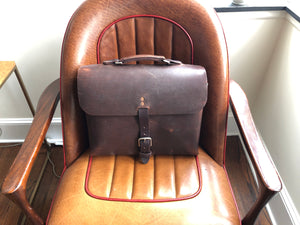 Horween Full Grain Leather Briefcase Satchel in thick leather