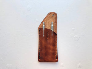 Horween Leather Pen Pencil Case Sleeve Sheath
