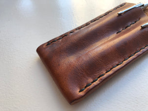 Horween Leather Pen Pencil Case Sleeve Sheath